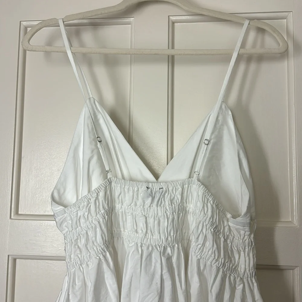J.Crew Tall smocked eyelet-hem dress in cotton poplin BR452 - Picture 9 of 9